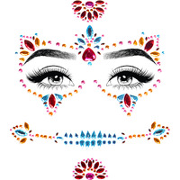 DOTD adhesive face jewels sticker.