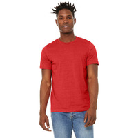 Unisex Sueded T-Shirt - HEATHER RED - XS(D0102H7KP9J)