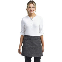 Unisex Jeans Stitch Denim Waist Apron - BLAcK DENIM - OS(D0102H7DgU8)