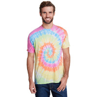 Adult Burnout Festival T-Shirt - PASTEL - S(D0102H78WcP)
