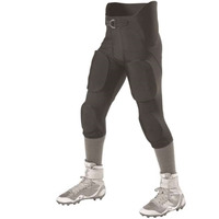 Alleson Athletic Youth Intergrated Football Pants - Charcoal, XS