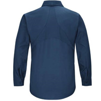 Red Kap Men's Long Sleeve Mimix Work Shirt - Long Sizes - Navy, LT