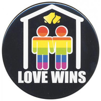 3 inches Bachelorette Button Man Man Men Love Wins(D0102H50HIY)