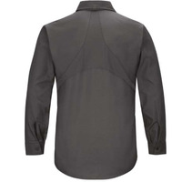 Red Kap Men's Long Sleeve Mimix Work Shirt - Long Sizes - Charcoal, LT