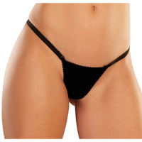 Adore Between The cheats Velvet Panty Black OS(D0102H50E2Y)