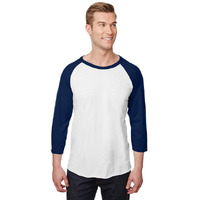 Unisex Premium Blend Ring-Spun 34 Sleeve Raglan T-Shirt - WHITE cHAR HTHR - 3XL(D0102H7M0A6)