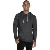 Adult Snow Heather Raglan Hooded Sweatshirt - FRST gRN SNW HTH - S(D0102H7M6AX)