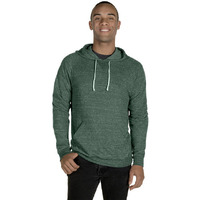 Adult Snow Heather Raglan Hooded Sweatshirt - FRST gRN SNW HTH - S(D0102H7M6PP)
