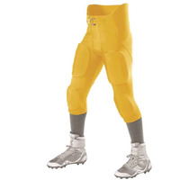 Alleson Athletic Youth Intergrated Football Pants - Gold, XS