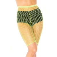 Industrial Net biker shorts.