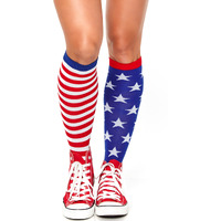 Stars and stripes knee highs.