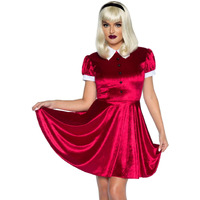 2 PC Spellbinding Witch, features velvet dress with button accents and headband.