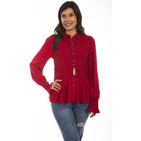 PEPLUM SHIRT SMOCK BODICE & CUFFS