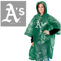 Oakland Athletics Rain Poncho Special Order