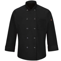 Chef Designs Mimix Chef Coat with OilBlok - Black, S