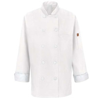Chef Designs Women's Mimix Chef Coat with OilBlok - White, S