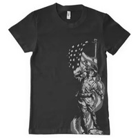 An American Patriot Men's T-Shirt Black - Small