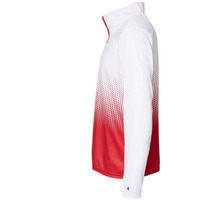 Badger Hex 2.0 Quarter Zip Pullover - Red, L