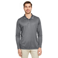 Mens Zone Performance Long Sleeve Polo - BLAcK - XS(D0102H7ZK8J)