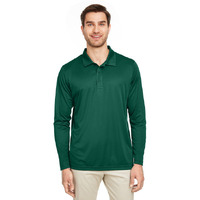 Mens Zone Performance Long Sleeve Polo - BLAcK - XS(D0102H7ZKJP)
