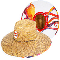 Octopus Straw Lifeguard Hat