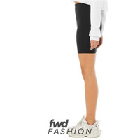 BELLA + CANVAS FWD Fashion Women's High Waist Biker Shorts - Black, S