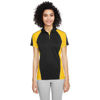 Ladies Advantage Snag Protection Plus IL colorblock Polo - BLK RED D cHRc - XS(D0102H7ZBQ8)