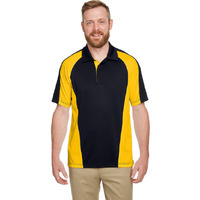 Mens Advantage Snag Protection Plus IL colorblock Polo - BLK RED D cHRc - S(D0102H7ZWRT)