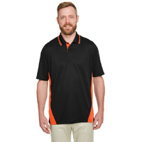 Mens Tall Flash Snag Protection Plus IL colorblock Polo - BLAcK SNRY YLLW - LT(D0102H7ZFM6)