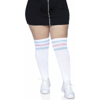 Over the knee athletic socks.