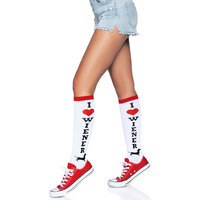 Wiener Dog knee highs.