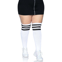 Over the knee athletic socks.