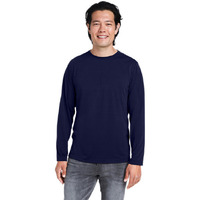 Adult Fusion chromaSoftPerformance Long-Sleeve T-Shirt - cARBON - 5XL(D0102H7Z4A2)