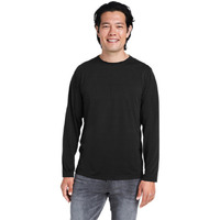 Adult Fusion chromaSoftPerformance Long-Sleeve T-Shirt - cARBON - 5XL(D0102H7Z4IP)