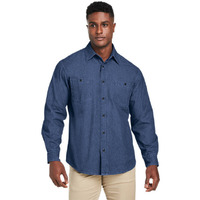 Mens Denim Shirt-Jacket - DARK DENIM - XS(D0102H7Z84J)
