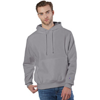 Reverse Weave Pullover Hooded Sweatshirt - OXFORD gRAY - M(D0102H7YWRP)