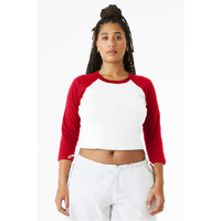 Bella + Canvas 1200 Ladies Micro Ribbed 3/4 Raglan Baby Tee