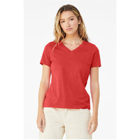 Bella + Canvas 6405CVC Ladies' Relaxed Heather CVC Jersey V-Neck T-Shirt