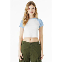 Bella + Canvas 1201 Ladies Micro Ribbed Raglan Baby Tee