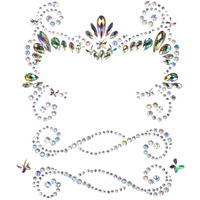 Pixie adhesive face jewels sticker.
