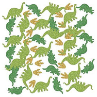 Dinosaur Sparkle Confetti - Perfect for Dinosaur-Themed Parties (Pack of 12)