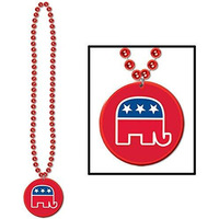 Beads w/Republican Medallion