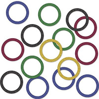 Sports Party Rings: Sparkle Confetti - 12 Pack for Exciting Sports-Themed Parties!