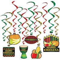 Happy Kwanzaa Whirls