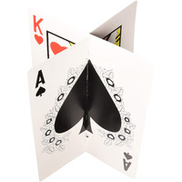 "3-D Playing Card Centerpieces - Pack of 12 - Perfect for Casino Parties!"