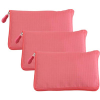 Watermelon Red - 3 Pieces Reusable Grocery Bags Portable Boutique Shopping Bags Supermarket Foldable Tote Bags