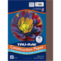 TRU RAY 9 X 12 DARK BROWN 50 SHT