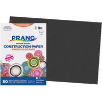 CONSTRUCTION PAPER BLACK 50PK 12X18