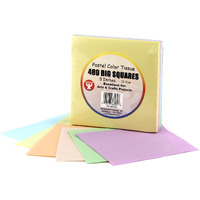 5IN TISSUE SQUARES PASTEL 480 PCS.