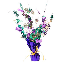 Mardi Gras Burst Centerpiece - 12 Vibrant Decorations for Festive Celebrations